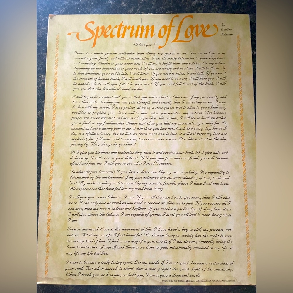 Spectrum of Love Plaque 11x14